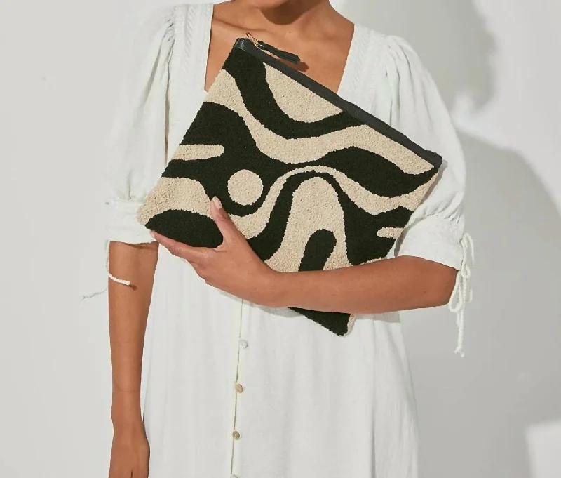 Abstract Yin-Yang Clutch In Multi Trendy Backpacks With Big Discounts