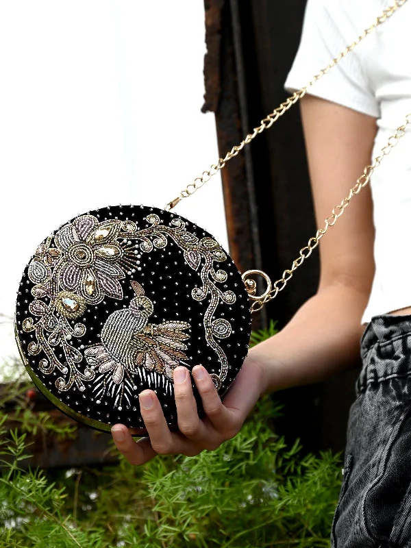 Odette Women Black Exquisite Clutch Big Savings On Totes, Crossbody Bags, And More