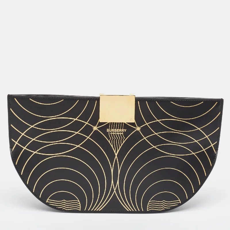 Burberry  Printed Leather Olympia Wristlet Clutch Stylish Totes, Special Discounts