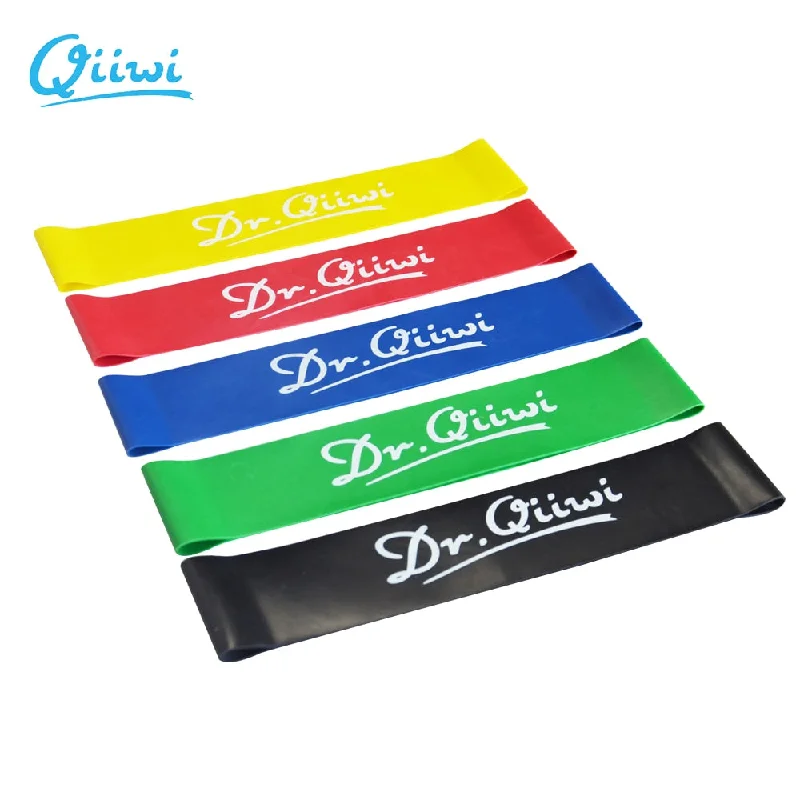 Dr.Qiiwi Resistance Elastic Loop Band Training Workout Rubber Bands for Sports Yoga Pilates Crossfit Stretching Fitness Body