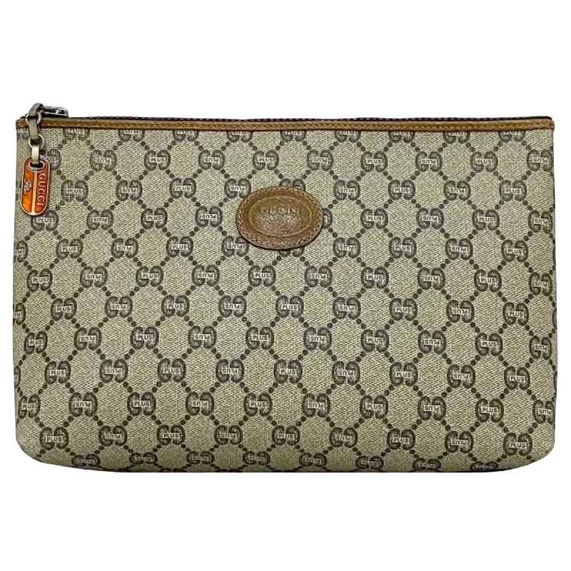 Gucci Gg Plus Canvas Clutch Bag (Pre-Owned) Limited-Time Sale On Trendy Handbags – Don't Miss Out Gucci Gg Plus Canvas Clutch Bag (Pre-Owned) Limited-Time Sale On Trendy Handbags – Don't Miss Out
