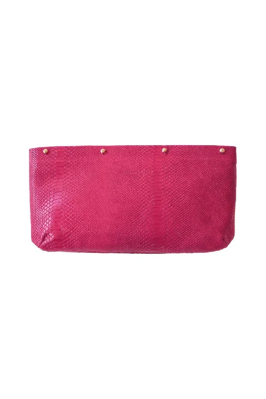 Hot Pink Lizard Clutch Cover Best Deals On Premium Handbags
