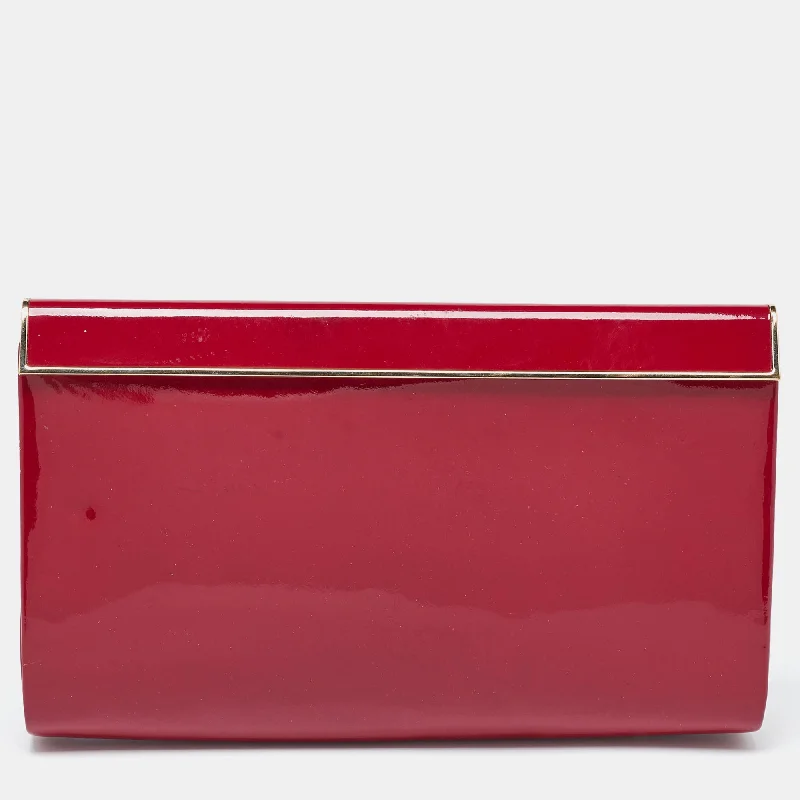Jimmy Choo Patent Leather Carmen Frame Clutch Best Handbag Sale Of The Season