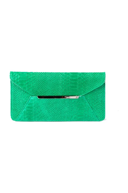 Kelly Python Embossed Envelope Clutch with Silver Hardware Upgrade Your Look With Our Exclusive Bag Deals Kelly Python Embossed Envelope Clutch with Silver Hardware Upgrade Your Look With Our Exclusive Bag Deals