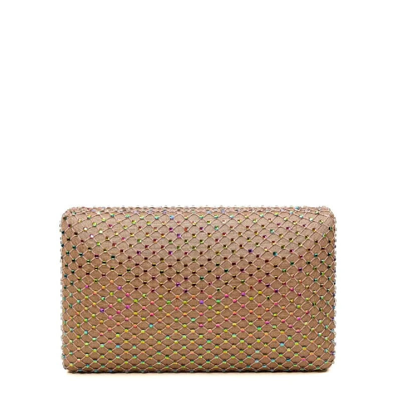 Linen Fishnet Crystal Clutch Stylish Totes, Special Discounts