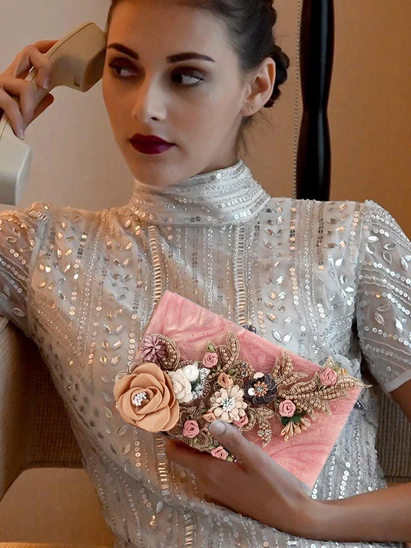 Odette Women Pink Designer Artistic Clutch Final Call – Shop Stylish Bags Before They're Gone Odette Women Pink Designer Artistic Clutch Final Call – Shop Stylish Bags Before They're Gone