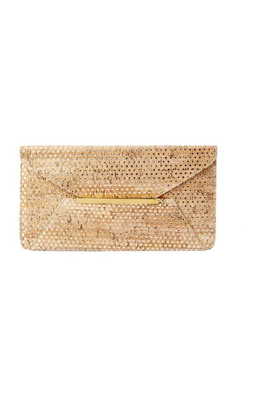 Metallic Silver Cork Polka Dots Envelope Clutch with Gold Hardware High-Fashion Handbags At Reduced Costs Metallic Silver Cork Polka Dots Envelope Clutch with Gold Hardware High-Fashion Handbags At Reduced Costs