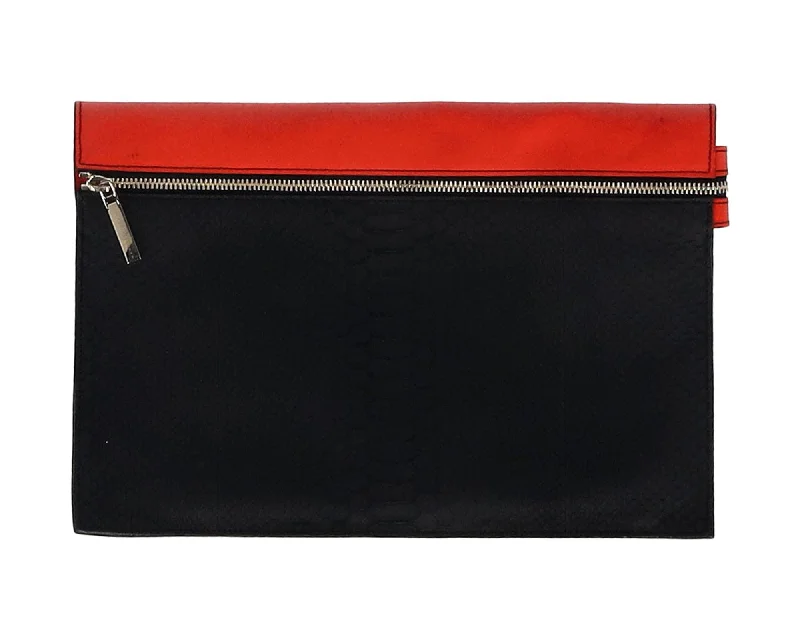 Victoria Beckham Two Tone Clutch in Red Leather Premium Handbags At Budget-Friendly Prices Victoria Beckham Two Tone Clutch in Red Leather Premium Handbags At Budget-Friendly Prices