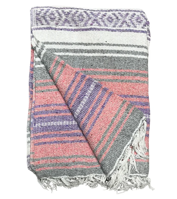 West Path Economy Falsa Mexican Yoga Blanket Pastel