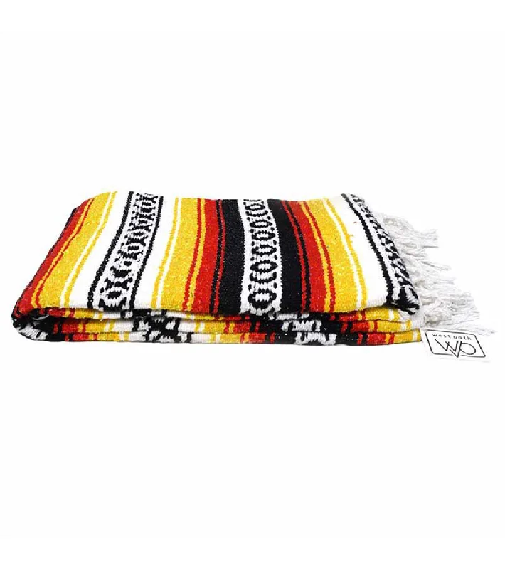 West Path Heavy Weight Falsa Mexican Yoga Blanket Sunflower