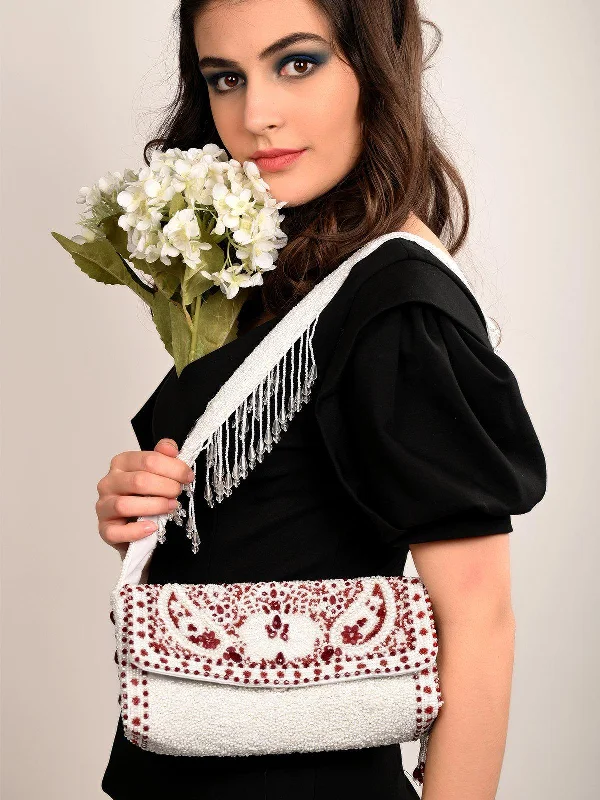 Odette Women White-Red Must Have Envelope Clutch Shop Timeless And Trendy Bags At Limited-Time Discounts Odette Women White-Red Must Have Envelope Clutch Shop Timeless And Trendy Bags At Limited-Time Discounts