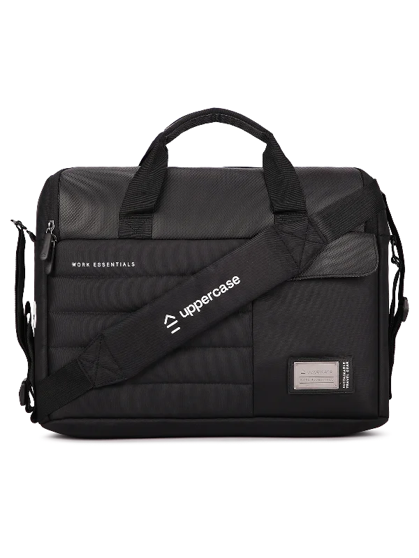 uppercase Omega 03 15" Laptop Messenger Bag Water Repellent Office Bag 14L Black Iconic Handbags At Unbeatable Prices uppercase Omega 03 15" Laptop Messenger Bag Water Repellent Office Bag 14L Black Iconic Handbags At Unbeatable Prices