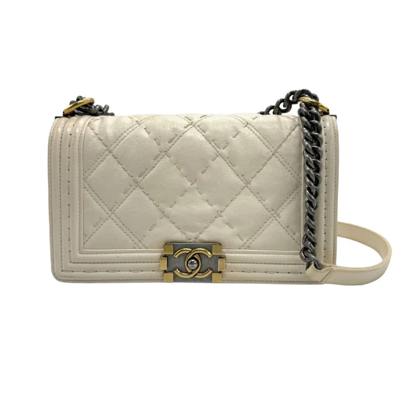Chanel Boy  Leather Shoulder Bag (Pre-Owned) Elegant Bags, Limited Stock Available