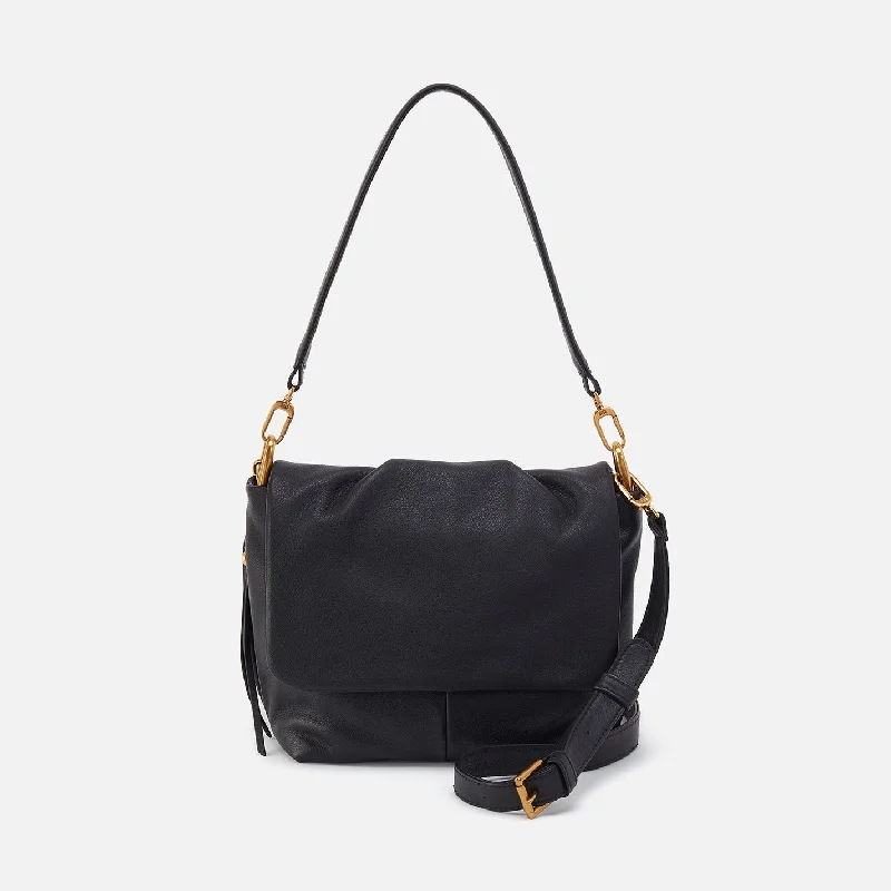 Harley Convertible Shoulder In Pebbled Leather - Black Trendy Purses, Limited Offer