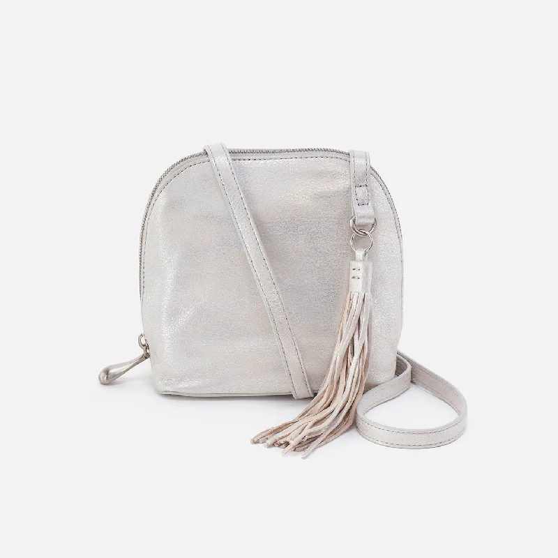 Nash Crossbody In Metallic Leather - Silver Grab Stylish Bags Before They're Gone
