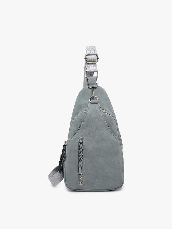 Nikki Vegan Suede Sling Bag Sleek Bags, Perfect Prices