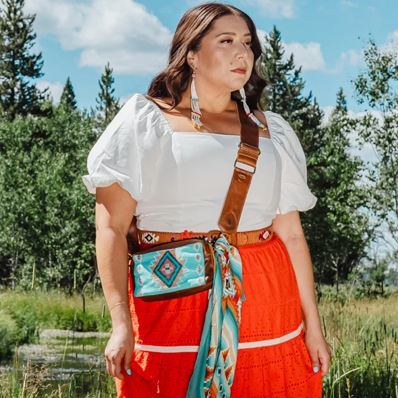 WANDER CROSSBODY SET - B.YELLOWTAIL X NENA - TURQUOISE PANEL Grab Your Favorite Handbags At Discounted Prices WANDER CROSSBODY SET - B.YELLOWTAIL X NENA - TURQUOISE PANEL Grab Your Favorite Handbags At Discounted Prices