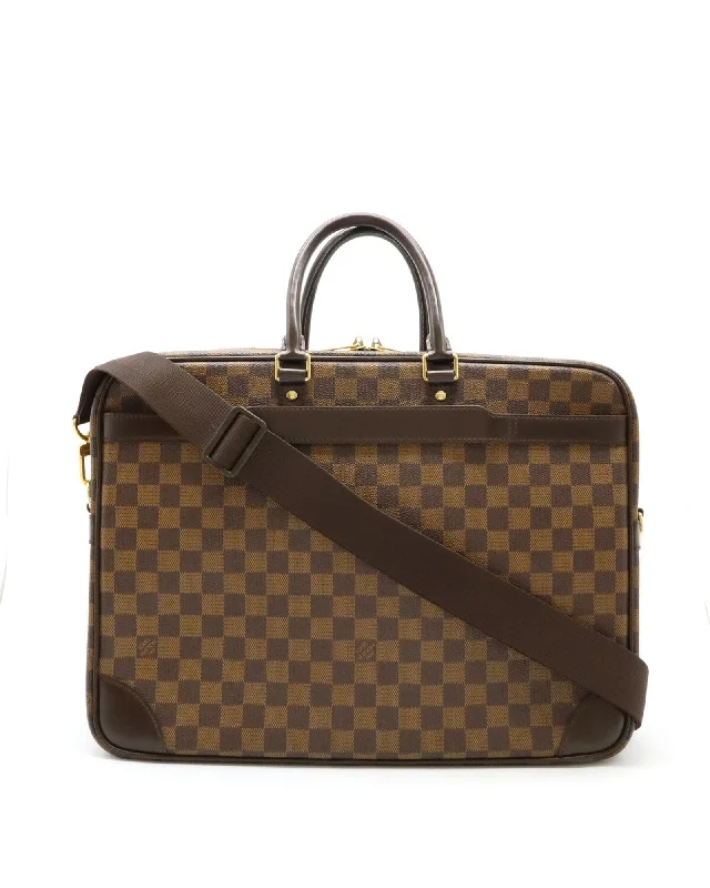Damier Canvas Business Briefcase Luxury Handbags, Budget-Friendly