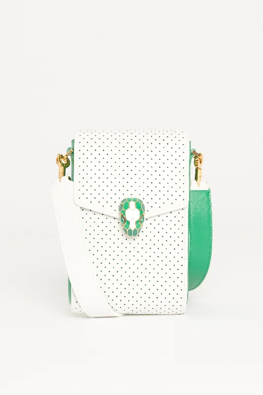 2022 White Perforated Leather Preowned Après Tennis Capsule Crossbody Bag Trendy Purses, Limited Offer