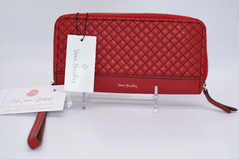 Vera Bradley Leather Carryall RFID Accordion Wristlet in "Cardinal Red" Unmissable Deals On High-Quality Designer Bags Vera Bradley Leather Carryall RFID Accordion Wristlet in "Cardinal Red" Unmissable Deals On High-Quality Designer Bags