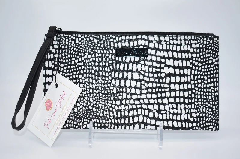 Vera Bradley "Midnight Snakeskin" Slim Zip Wristlet Best Handbag Sale Of The Season