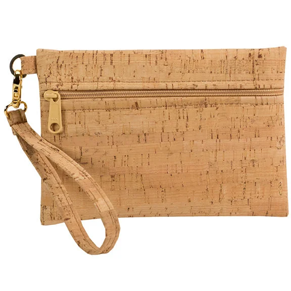 BE READY | Small Wristlet | Rustic Cork Trendy Purses With Limited-Time Offers