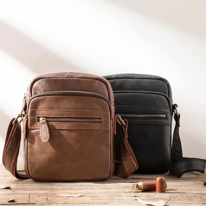 Black Cool Leather Mens 8 inches Vertical Side Bag Messenger Bags Brown Casual Bicycle Bags for Men Designer Bags At Exclusive Clearance Prices Black Cool Leather Mens 8 inches Vertical Side Bag Messenger Bags Brown Casual Bicycle Bags for Men Designer Bags At Exclusive Clearance Prices
