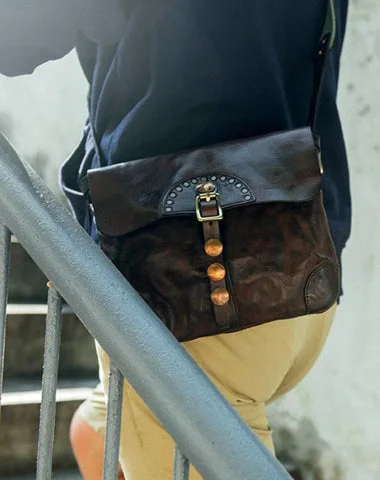 Fashion Black Wrinkled Leather Men 8 inches Small Side Bag Coffee Cool Messenger Bags Postman Bag For Men Unmissable Deals On Everyday Handbags Fashion Black Wrinkled Leather Men 8 inches Small Side Bag Coffee Cool Messenger Bags Postman Bag For Men Unmissable Deals On Everyday Handbags