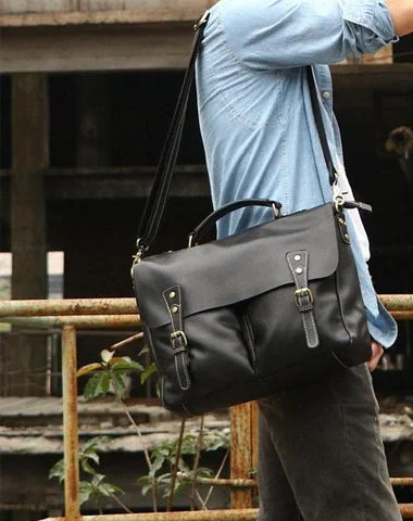 Black Leather Mens Large Briefcase Work Bag Laptop Bag Business Bag for Men Fashion-Forward Bags At Limited-Time Offers Black Leather Mens Large Briefcase Work Bag Laptop Bag Business Bag for Men Fashion-Forward Bags At Limited-Time Offers