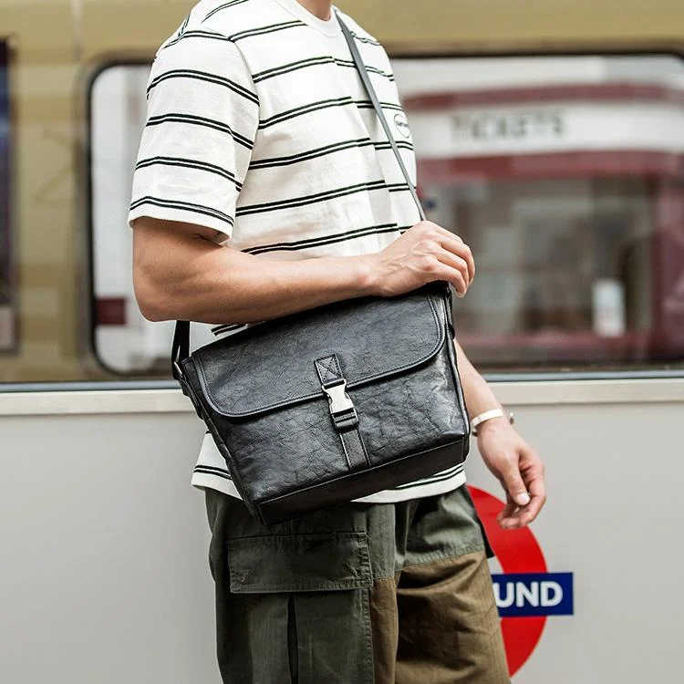 Black Wrinkled Leather Mens Small Side Bag Messenger Bags Brown Courier Bag Bicycle Bags for Men Premium Handbags At Exclusive Prices Black Wrinkled Leather Mens Small Side Bag Messenger Bags Brown Courier Bag Bicycle Bags for Men Premium Handbags At Exclusive Prices