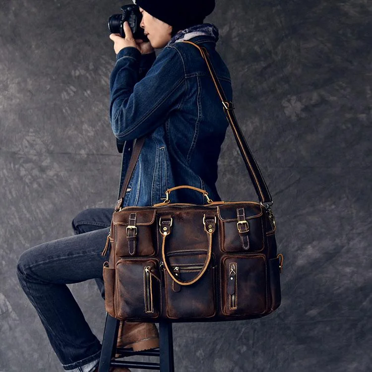 Canvas Leather Mens Womens Dark Coffee Travel Side Bag Messenger Bag Large Shoulder Bag For Men Your Perfect Bag At The Perfect Price Canvas Leather Mens Womens Dark Coffee Travel Side Bag Messenger Bag Large Shoulder Bag For Men Your Perfect Bag At The Perfect Price