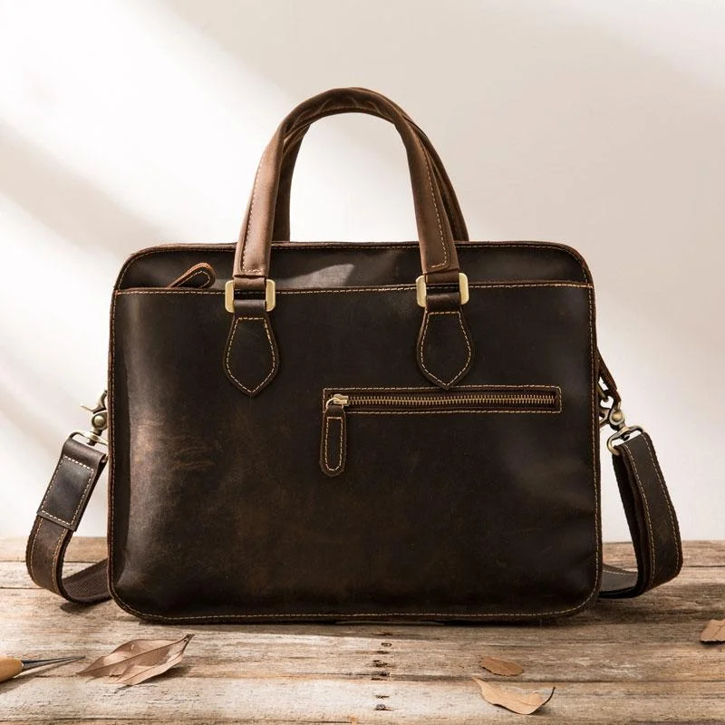 Coffee Leather Mens Briefcase Work Bag Laptop Bag Business Bag for Men Affordable Elegance With High-Quality Bags Coffee Leather Mens Briefcase Work Bag Laptop Bag Business Bag for Men Affordable Elegance With High-Quality Bags