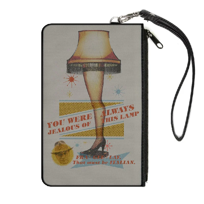 Canvas Zipper Wallet - LARGE - A Christmas Story Lamp Quotes Collage White Everyday Handbags At Wallet-Friendly Prices Canvas Zipper Wallet - LARGE - A Christmas Story Lamp Quotes Collage White Everyday Handbags At Wallet-Friendly Prices