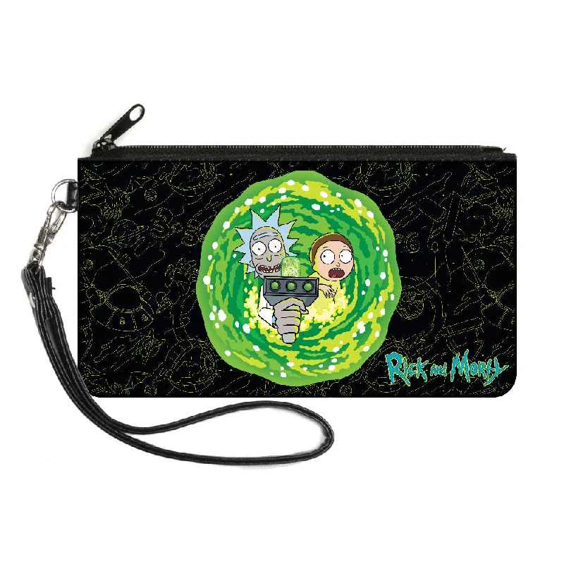 Canvas Zipper Wallet - LARGE - RICK AND MORTY Portal Gun Pose Elements Collage Black Yellows Handbag Deals You'll Love Canvas Zipper Wallet - LARGE - RICK AND MORTY Portal Gun Pose Elements Collage Black Yellows Handbag Deals You'll Love