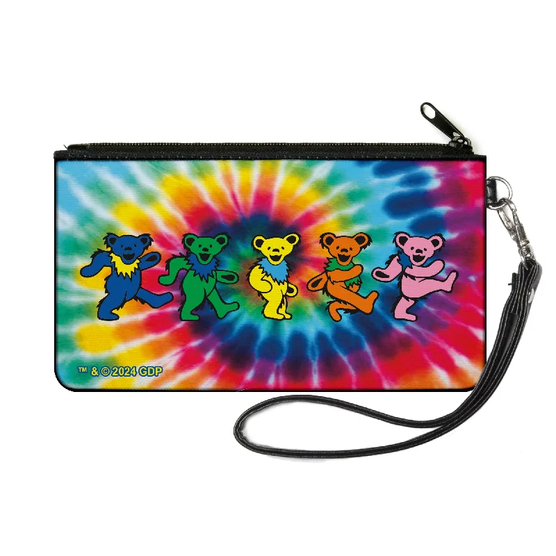 Canvas Zipper Wallet - SMALL - Grateful Dead Dancing Bears Swirl Multi Color Handbag Deals For Every Occasion Canvas Zipper Wallet - SMALL - Grateful Dead Dancing Bears Swirl Multi Color Handbag Deals For Every Occasion