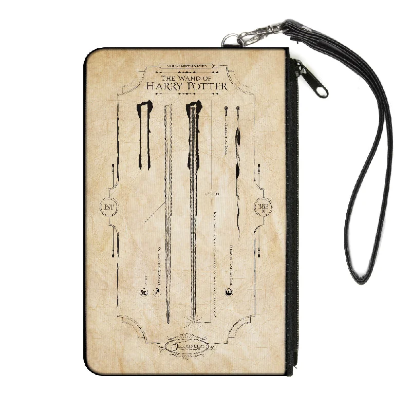 Canvas Zipper Wallet - SMALL - Harry Potter THE WAND OF POTTER Anatomy Tans Black Best Bag Sale Of The Season Canvas Zipper Wallet - SMALL - Harry Potter THE WAND OF POTTER Anatomy Tans Black Best Bag Sale Of The Season