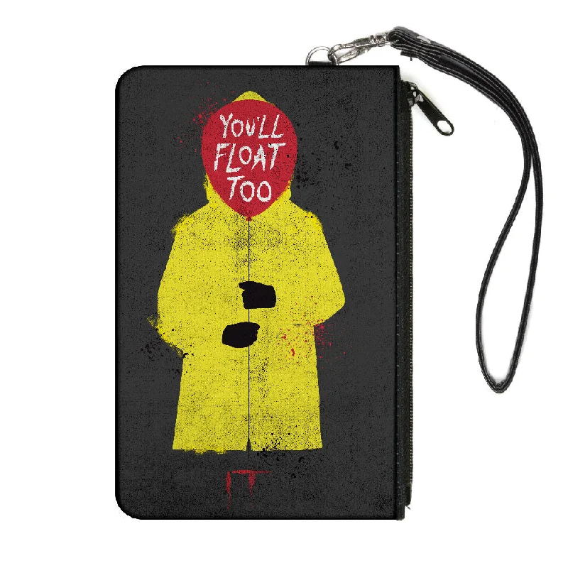 Canvas Zipper Wallet - SMALL - It Georgie Raincoat Balloon YOU'LL FLOAT TOO Pose Gray Elegant Bags, Limited Stock Available Canvas Zipper Wallet - SMALL - It Georgie Raincoat Balloon YOU'LL FLOAT TOO Pose Gray Elegant Bags, Limited Stock Available