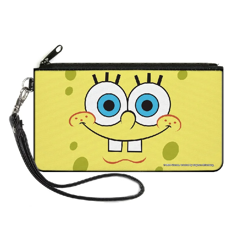 Canvas Zipper Wallet - SMALL - SpongeBob Face CLOSE-UP Yellows Trendy Purses, Limited Offer Canvas Zipper Wallet - SMALL - SpongeBob Face CLOSE-UP Yellows Trendy Purses, Limited Offer