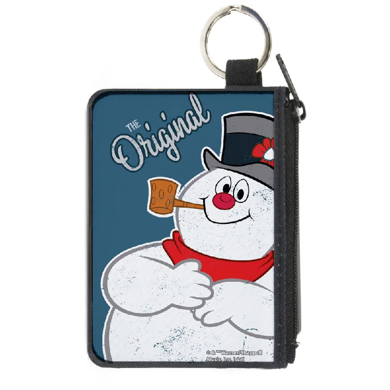 Canvas Zipper Wallet - MINI X-SMALL - Frosty the Snowman THE ORIGINAL Smiling Pose Blue The Ultimate Handbag Sale – Elegant Styles At Lower Prices Canvas Zipper Wallet - MINI X-SMALL - Frosty the Snowman THE ORIGINAL Smiling Pose Blue The Ultimate Handbag Sale – Elegant Styles At Lower Prices