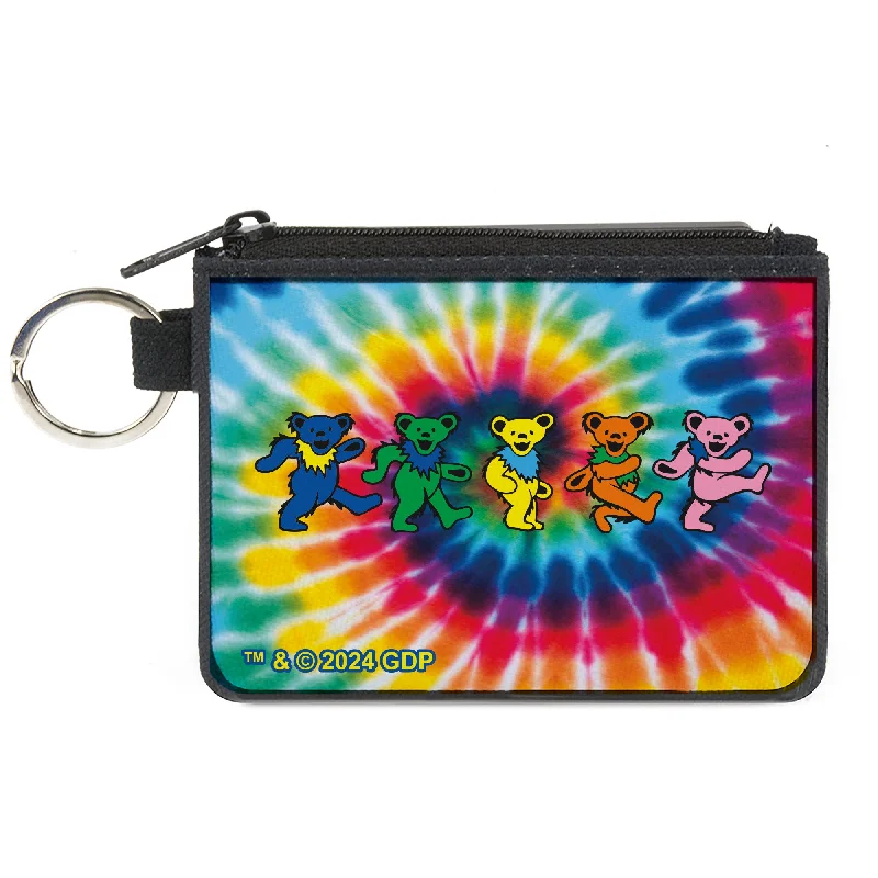 Canvas Zipper Wallet - MINI X-SMALL - Grateful Dead Dancing Bears Swirl Multi Color Classic Totes At Unbeatable Deals Canvas Zipper Wallet - MINI X-SMALL - Grateful Dead Dancing Bears Swirl Multi Color Classic Totes At Unbeatable Deals