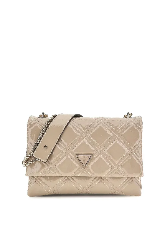 Guess Deesa Patent Mini Crossbody Bag, Taupe Grab Your Favorite Handbags At Discounted Prices Guess Deesa Patent Mini Crossbody Bag, Taupe Grab Your Favorite Handbags At Discounted Prices