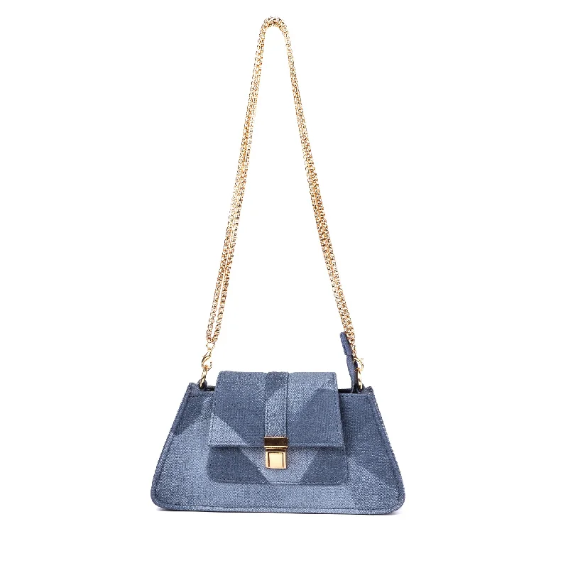 Denim Dusk Mini Baguette Bag Designer Bags At Exclusive Clearance Prices