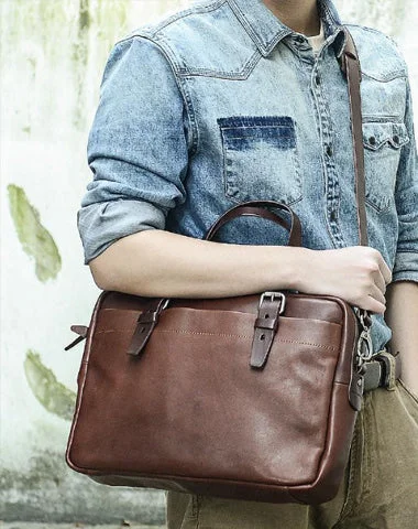 Fashion Leather Mens Cool Black Business Bag 13'' Messenger Bag Briefcase Brown Work Bag Laptop Bag for men Handbag Deals For Every Occasion Fashion Leather Mens Cool Black Business Bag 13'' Messenger Bag Briefcase Brown Work Bag Laptop Bag for men Handbag Deals For Every Occasion