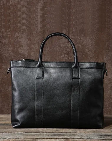 Leather Mens Cool Black Briefcase Work Bag Business Bag Laptop Bag for men Premium Bags At Special Prices