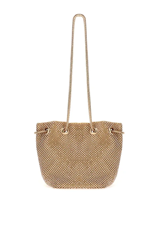 Zen Collection Diamante Bucket Bag, Gold Premium Handbags At Exclusive Prices