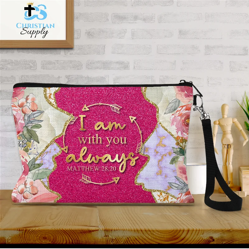 I Am With You Always Wristlet Everyday Handbags At Wallet-Friendly Rates
