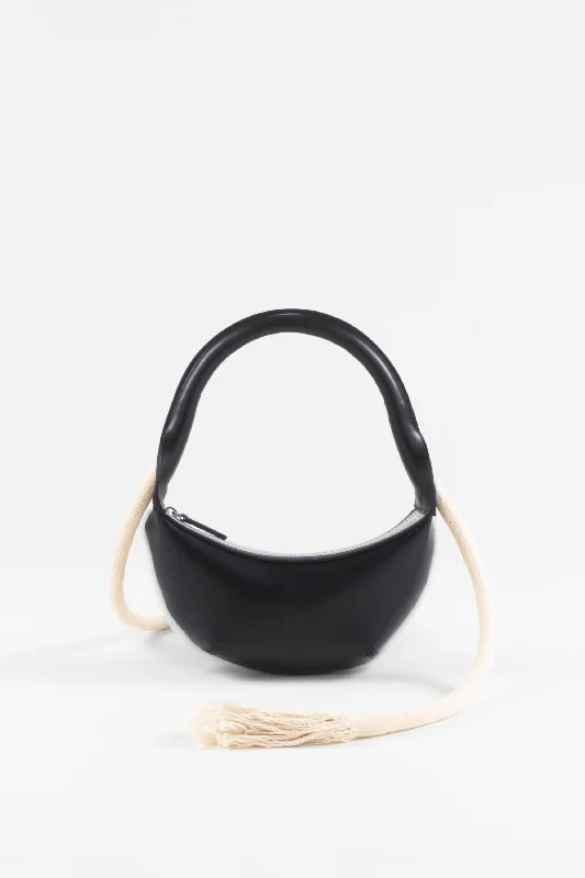 Inni Black Mini Hobo Bag Luxury Handbags, Budget-Friendly