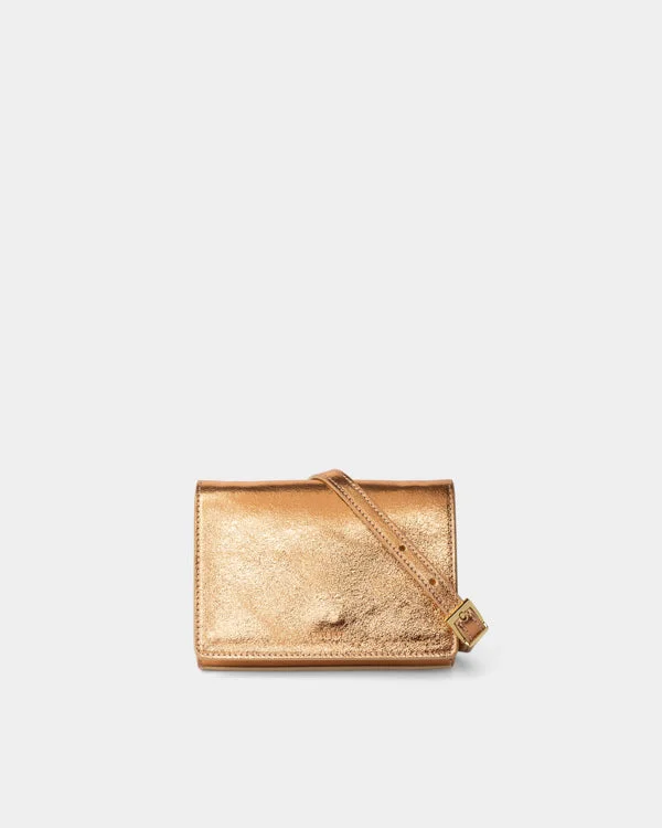 Isidora Mini Metallic Rosè Classic And Modern Handbags Now More Affordable