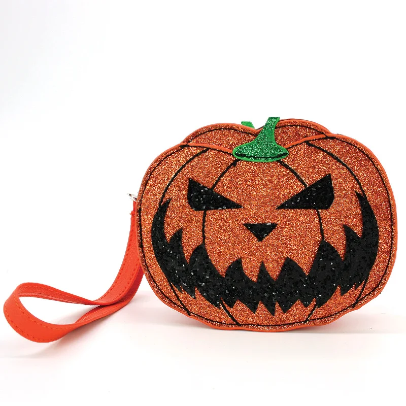 Jack O Lantern Coin Purse in Vinyl Fashion-Forward Bags At Exclusive Promotional Prices
