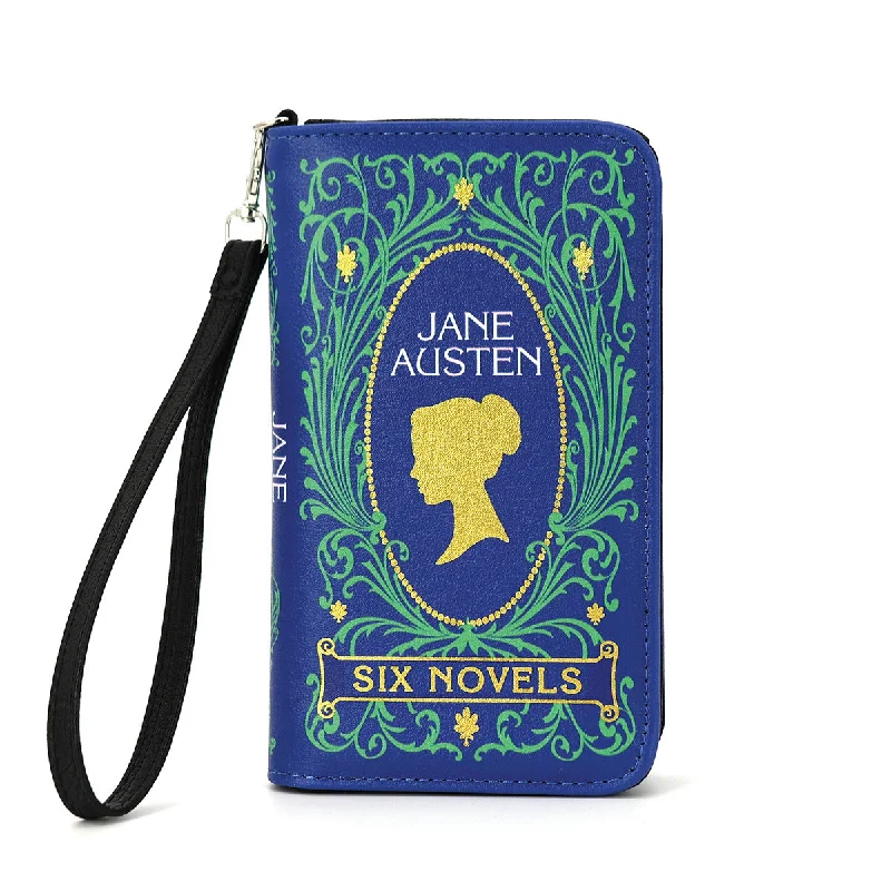 Jane Austen Novels Book Wallet Chic Crossbody Bags, Limited Offers
